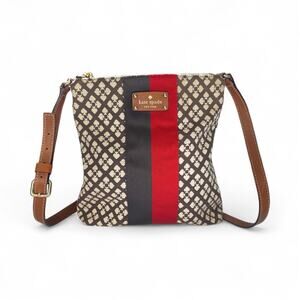 KATE SPADE New York Classic Spade Chocolate Victoria Crossbody Purse Adjustable
